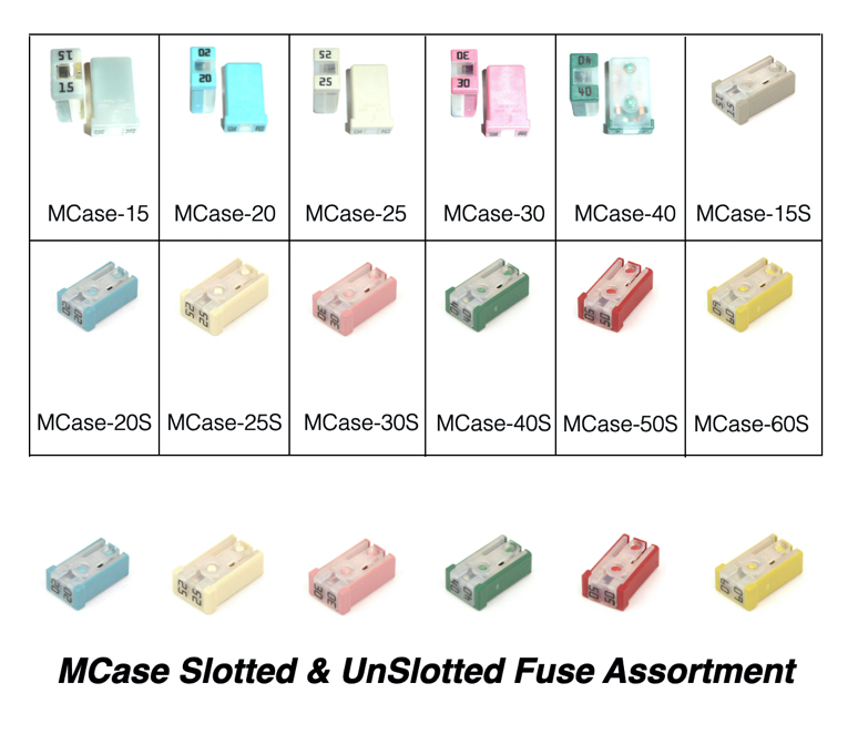 Littelfuse MCase Fuse Assortment Slotted & UnSlotted - Click Image to Close